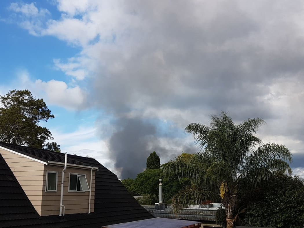 Some roads in the area were closed due to the fire.