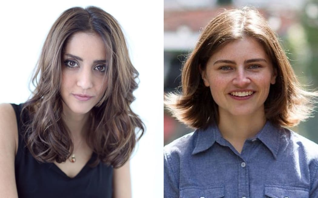 Golriz Ghahraman, left, and Chloe Swarbrick.
