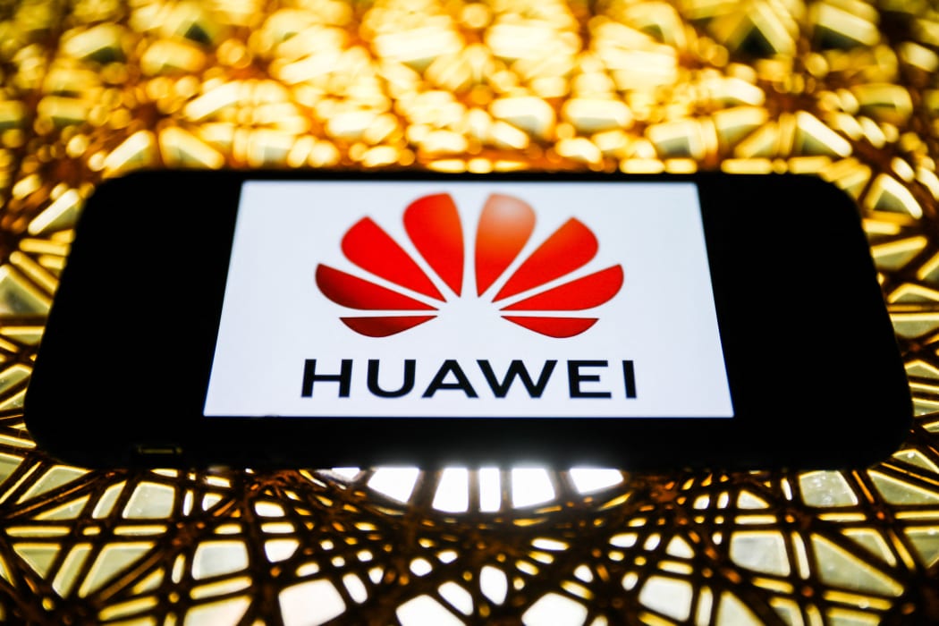 Huawei logo is seen displayed on a phone screen in this illustration photo taken in Poland on November 30, 2020.