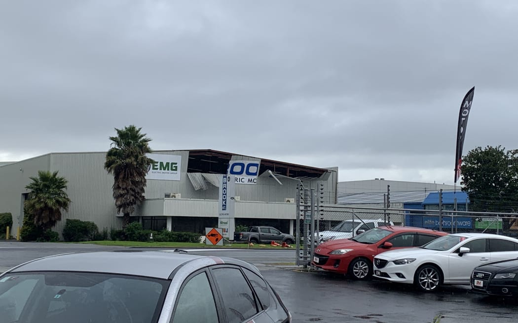 Damage from the East Tamaki tornado