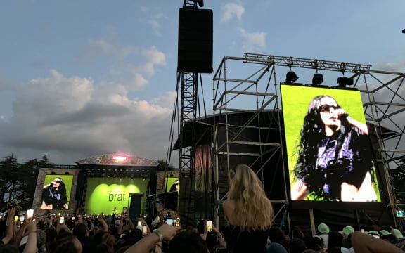 Charli XCX at the Laneway Festival in Auckland.