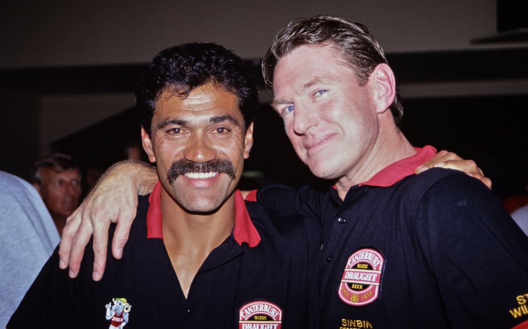 Bernie Fraser and Stu Wilson in 1992.
Copyright photo: Matt Greenslade / www.photosport.co.nz