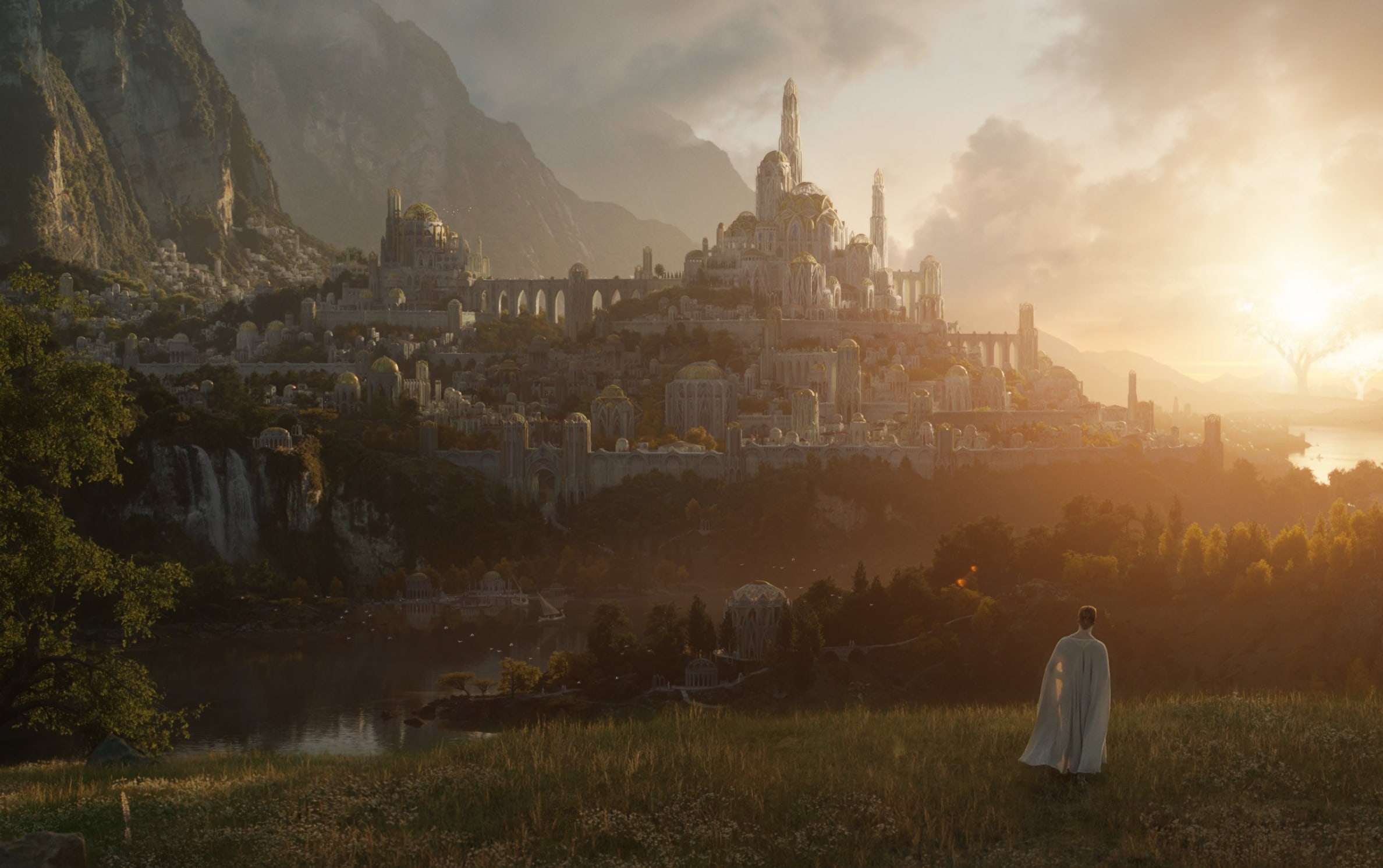 The first image from Amazon's new Lord of the Rings TV series filmed in New Zealand.