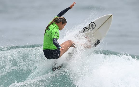Taranaki surfer Paige Hareb.