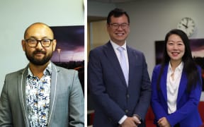 Greens MP Lawrence Xu-Nan, National MPs Carlos Cheung and Nancy Lu