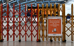 The Waterloo Station remains closed in London on 21 June, 2022 as the biggest rail strike in over 30 years hits the UK.