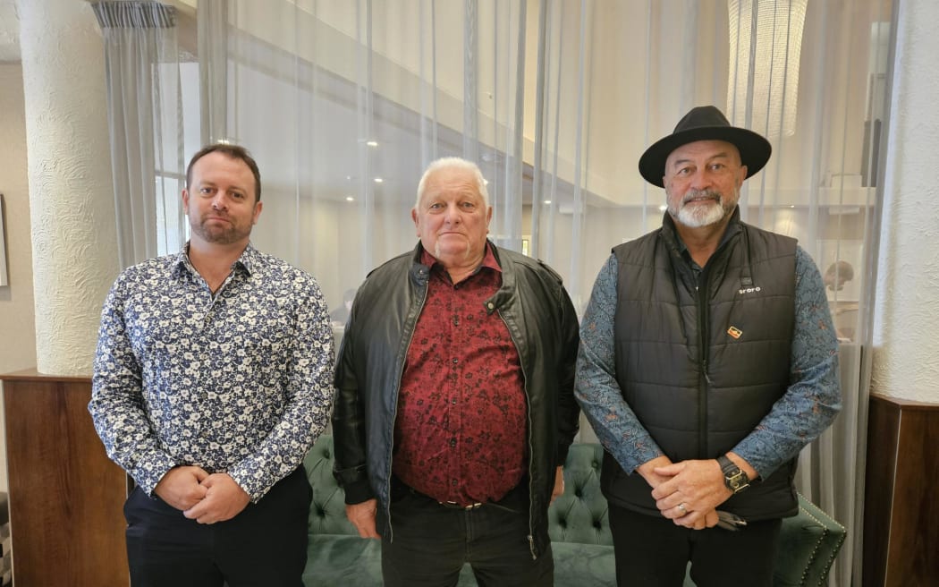Moriori Imi Settlement Trustees from left, Billy King, Tom Lanauze and Maui Solomon.