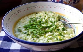 Asparagus risotto