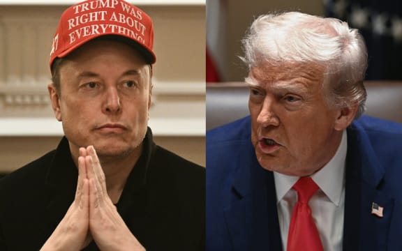 Elon Musk and US President Donald Trump.