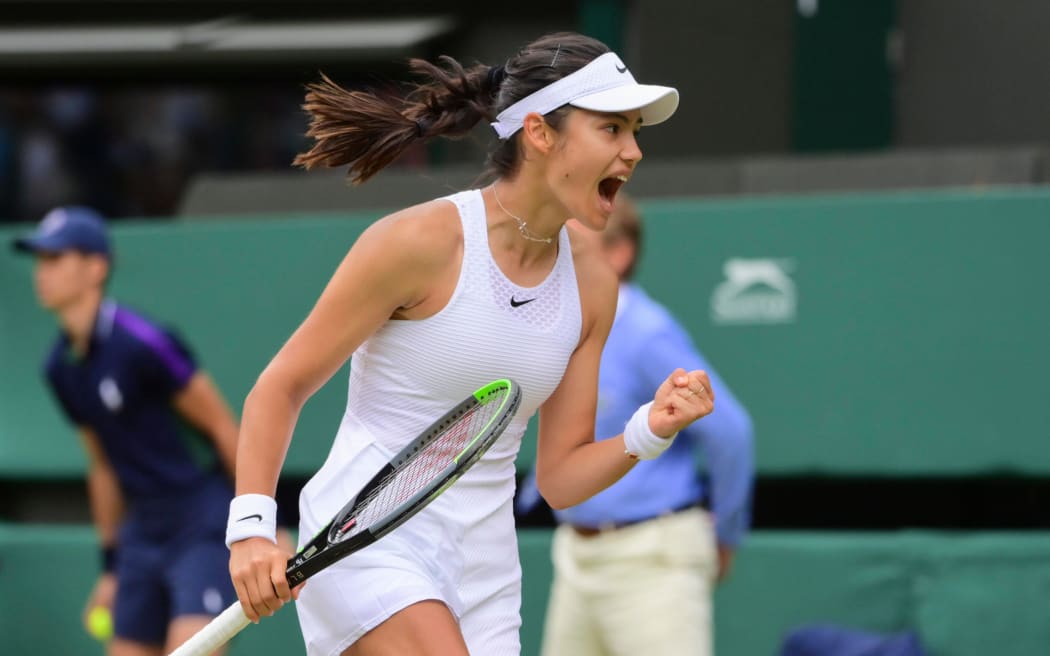 British tennis player Emma Raducanu.