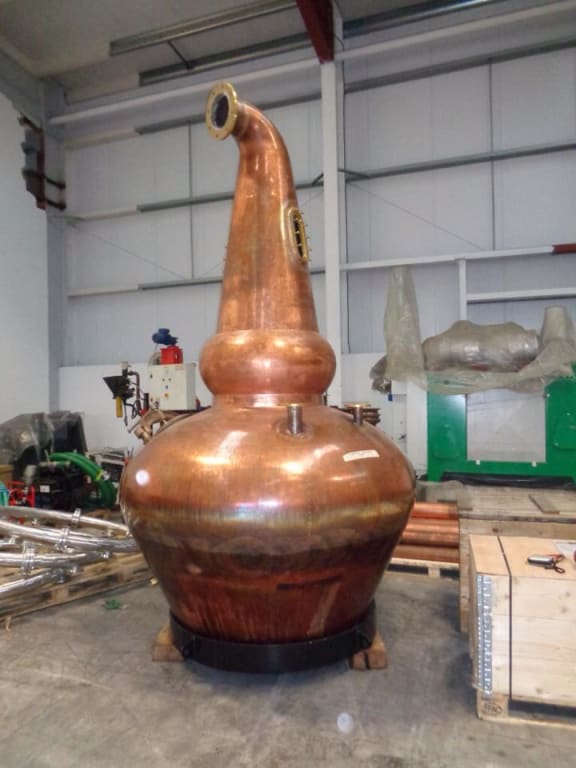 Copper stills at the Cardrona Distillery & Museum