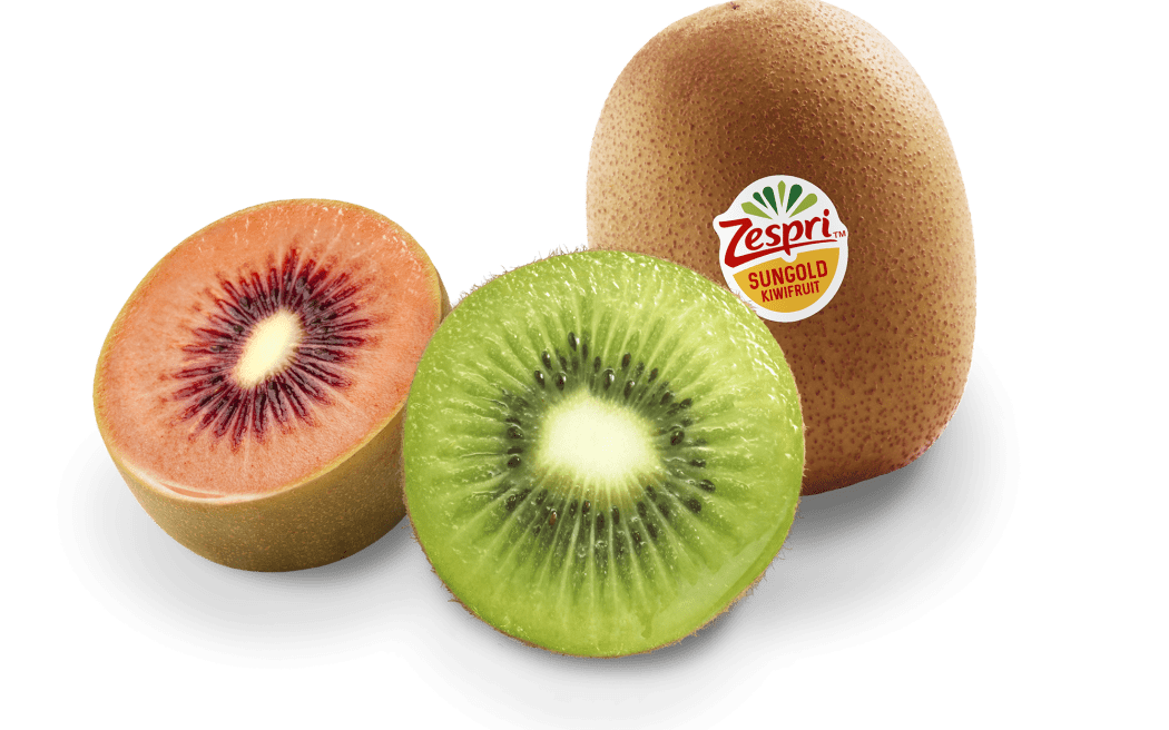 Zespri, RubyRed, green and Sungold kiwifruit.