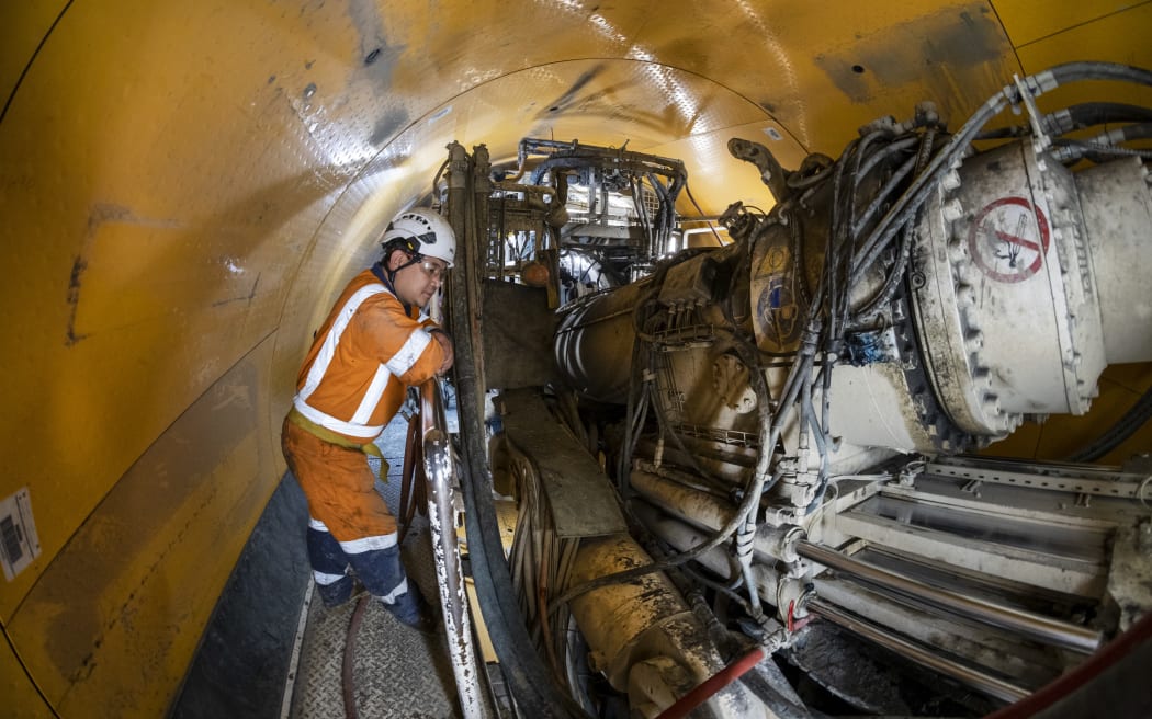 Ghella tunnelers working deep under Auckland to build Watercare’s Central Interceptor tunnel.