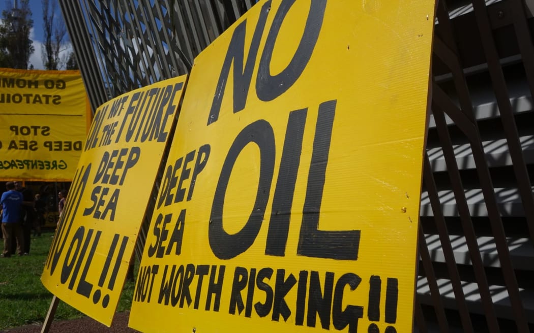 Protesters' signs at the march.