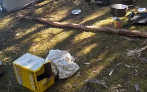 Several rubbished-strewn campsites were found over Labour Weekend on the lake shore, under the Panekire Ranges, included large fire sites near native bush, lots of ground cleared and native bush cut down for firewood.