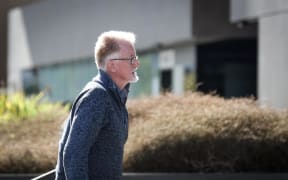 Former St Bede's College Friar Rowan Donoghue arrives at the Christchurch District Court for an appearance on January 28, 2026.