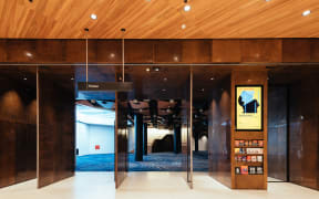 The Aotea Centre's level 1 foyer is seen after a $67.5m refurbishment of the landmark building in Auckland.