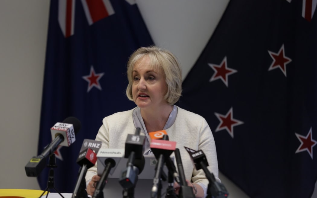 Amy Adams speaks to reporters about the government's decision on whether to give compensation to David Bain.