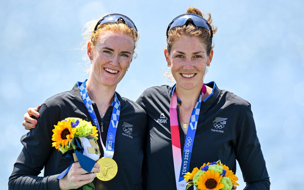 Kerri Gowler & Grace Prendergast. New Zealand women's Pair. Tokyo Olympic gold medalists.