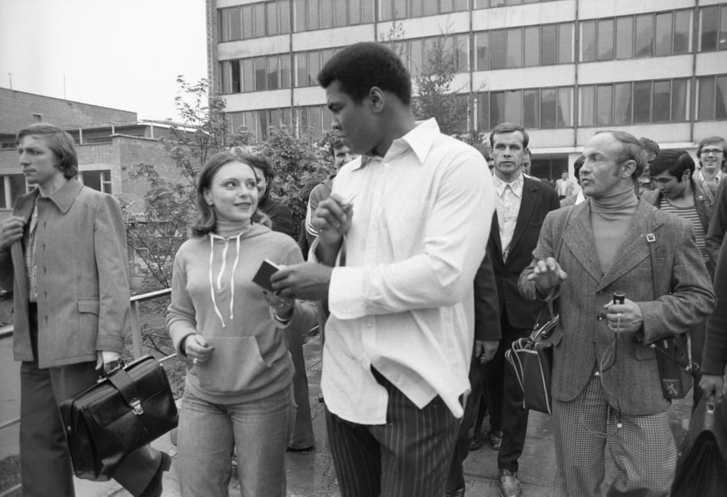 American legendary boxer Muhammad Ali (Cassius Marcellus Clay) (center) visiting Moscow.
Vladimir Vyatkin / RIA Novosti / Sputnik