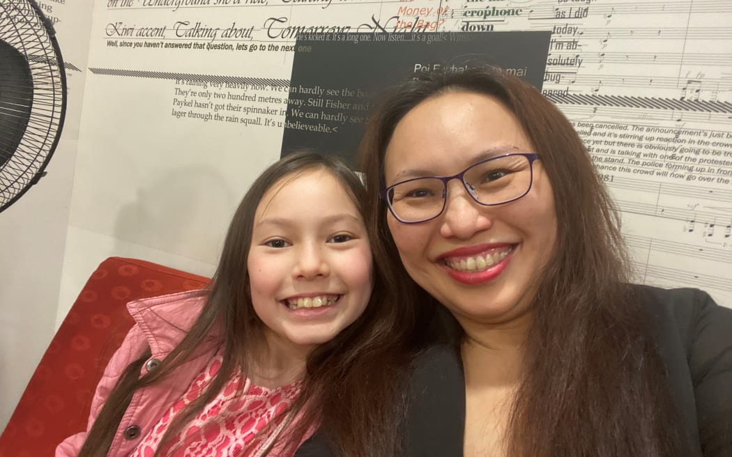 Musician and festival organiser Sherry Grant with her daughter, Zoe