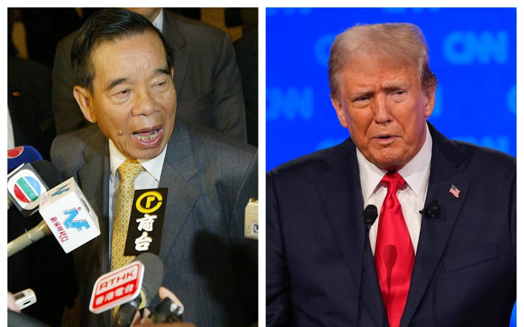Cheng Yu Tung and Donald Trump.