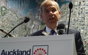 Auckland's Mayor Len Brown launching public consultation on the city's Long Term Plan.