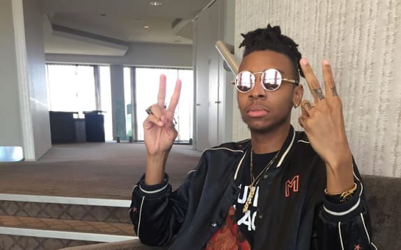 Masego prior to his Laneway set