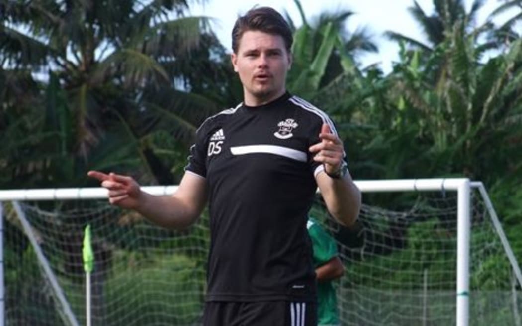 Cook Islands men's football coach Drew Sherman.