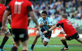 'Atieli Pakalani, playing here for the Crusaders, will make his test debut for Tonga against Samoa.
