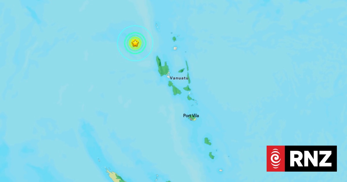 Magnitude 6.3 earthquake strikes northwest of Vanuatu