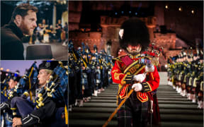 Images of Alan Lane and the Edinburgh Military Tattoo.