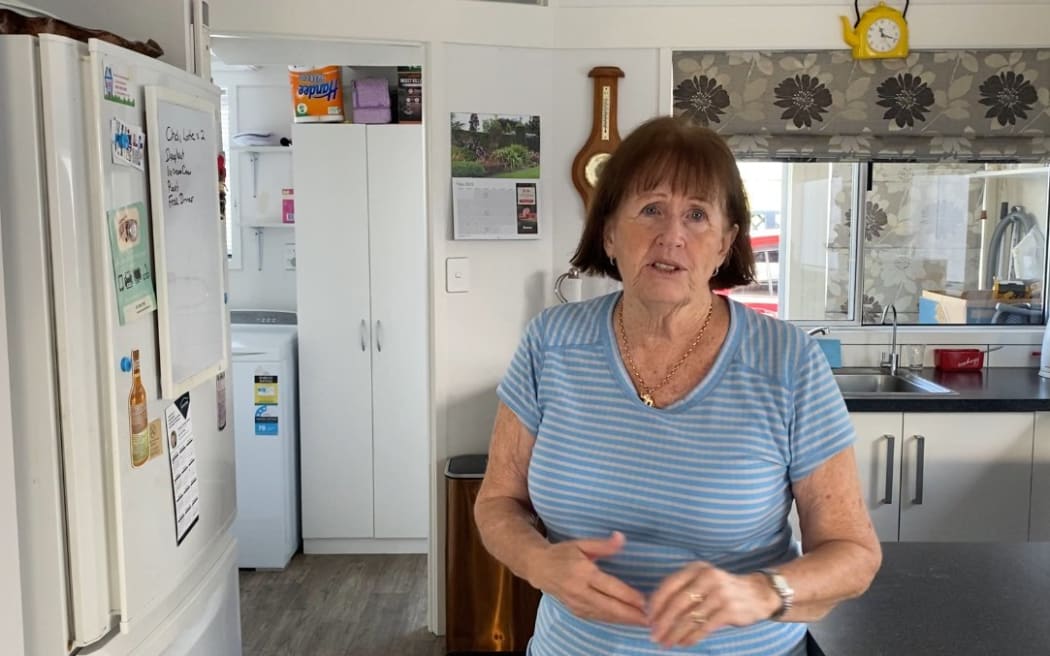 Bev Coleman, 75, explains the retired couple's struggle to afford food to eat.