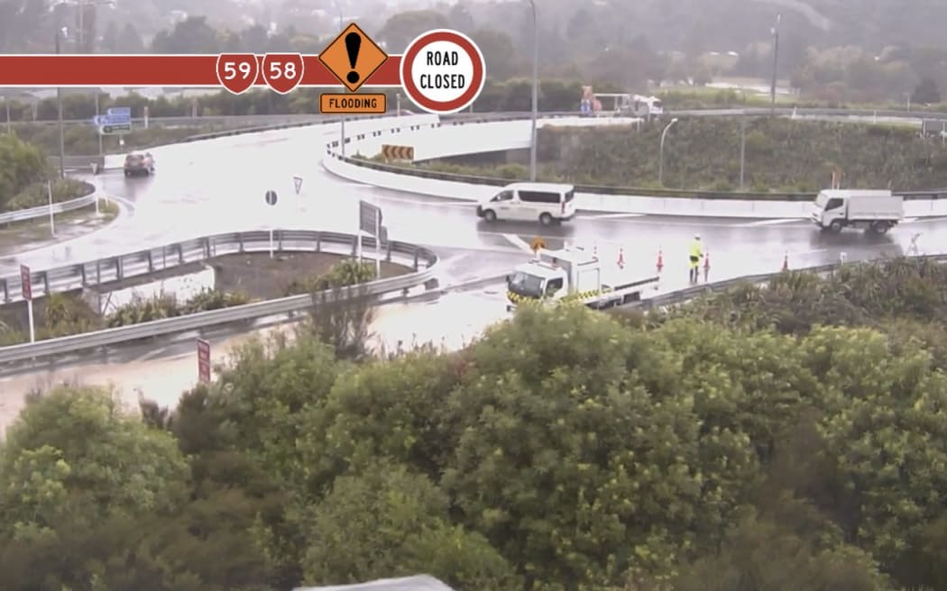 State Highway 58 is closed between Pāuatahanui and Haywards.