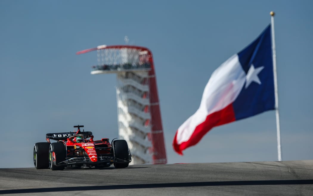Ferrari driver Charles Leclerc at the US Grand Prix in Austin, Texas.