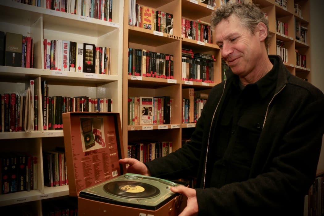 Nick Bollinger with a box-set