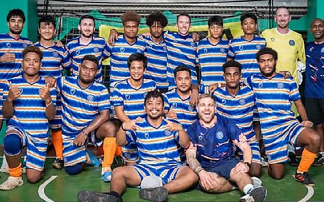 Marshall Islands’ Outrigger Cup futsal squad … next up, a focus on 11-a-side football.