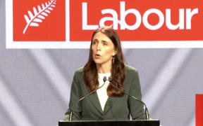 Jacinda Ardern speaks at the Labour Party conference.