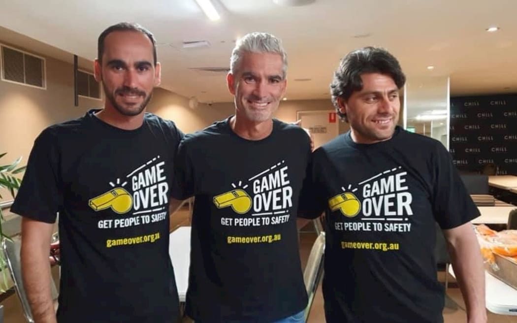 Mostafa Azimitabar, Craig Foster and Farhad Bandesh.