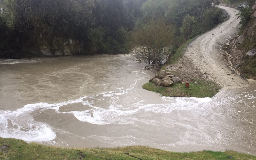 Flooding at Sam Hain's high country farm.