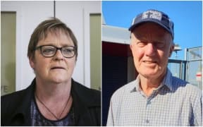 Women's Refuge New Zealand chief executive Dr Ang Jury and Auckland City Missioner Chris Farrelly.
