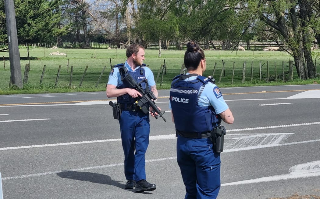 armed offenders callout in Longburn near Palmerston North