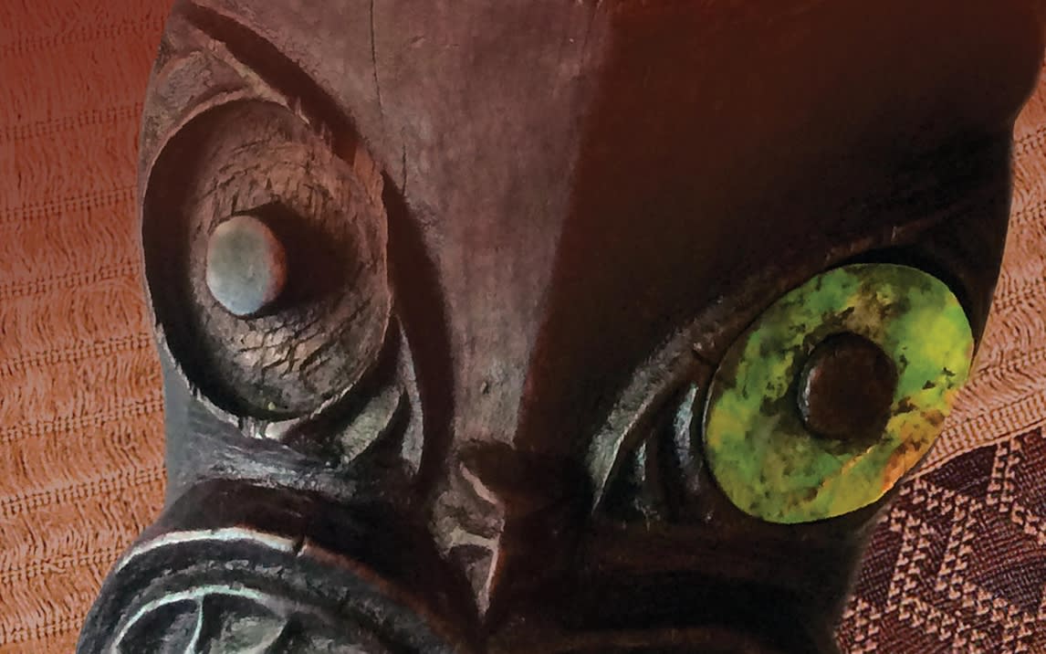 Detail of Tu Te Whaihanga exhibition poster, Tairawhiti Museum, Gisborne