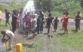 While the town's main water services have been cut this month, Madang residents have resorted to breaking reserve water pipes in order to access clean water.