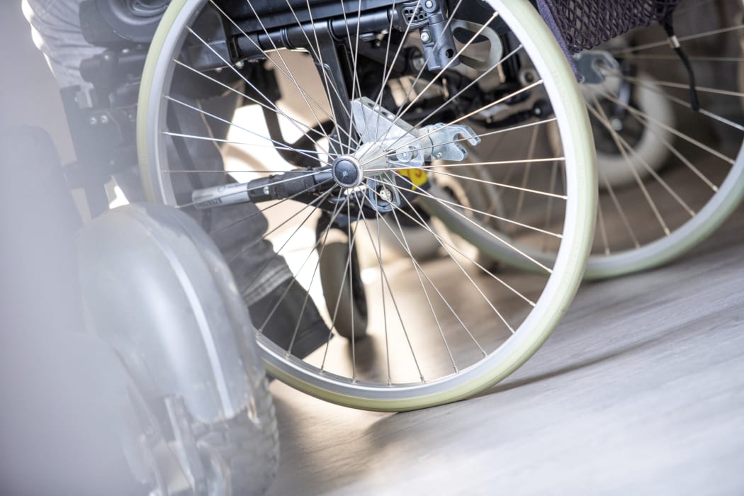 Close up shot of a man in a wheelchair (Photo by Pancake Pictures / Connect Images / Connect Images via AFP)