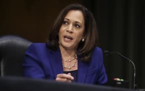 US Senator Kamala Harris speaks during a Senate Judiciary Committee hearing on June 16, 2020 in Washington, DC.
