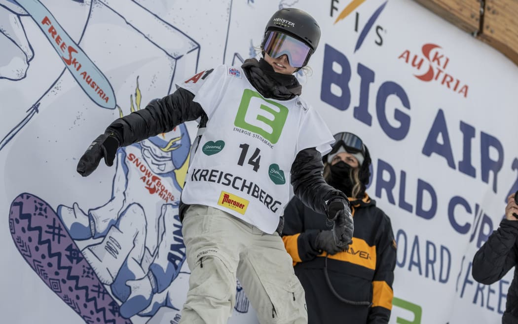 Zoi Sadowski-Synnott in action in the FIS World Cup in Kreischberg.