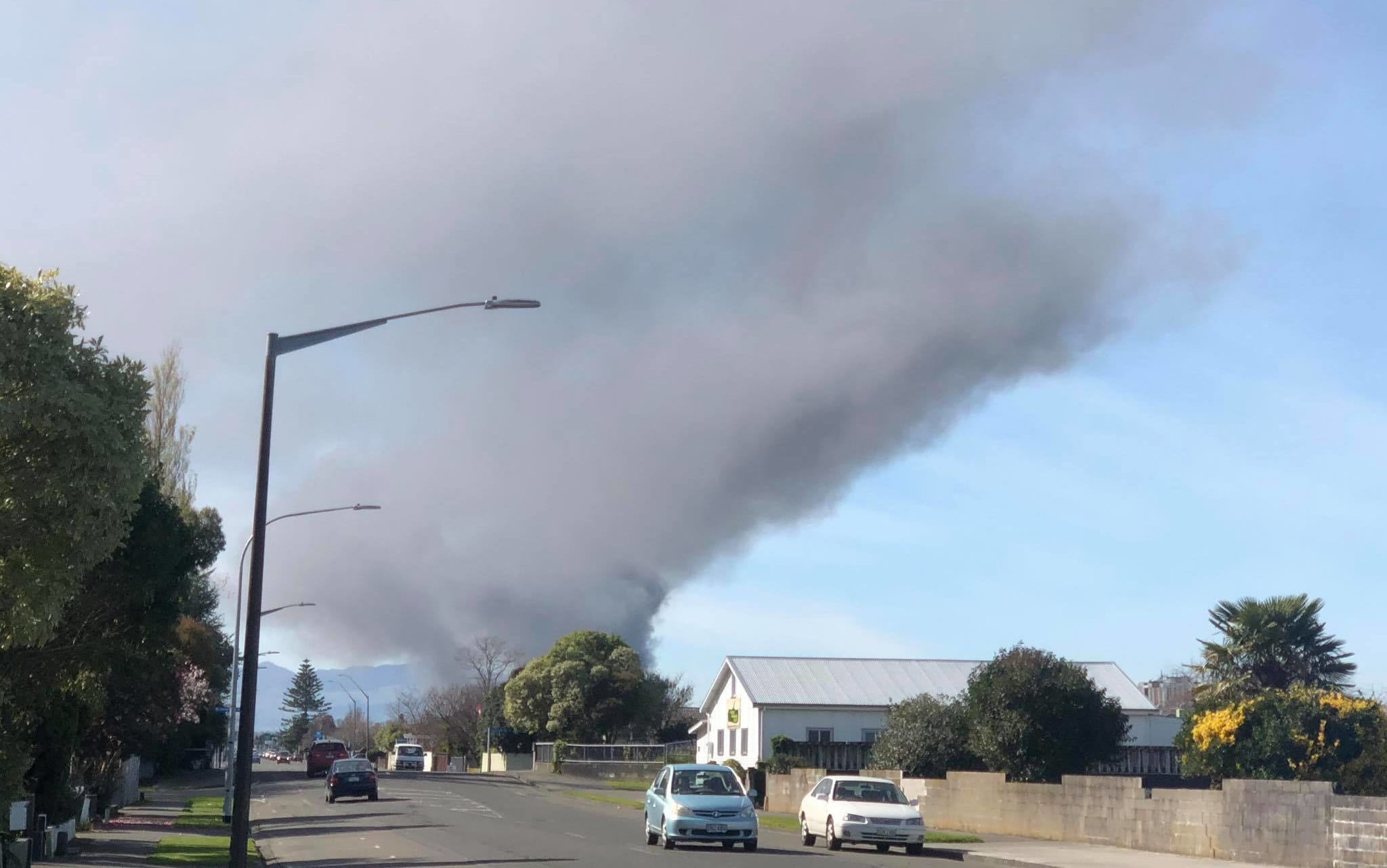 Fire in Palmerston North.