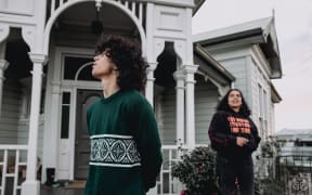 Haami and Carmel Chan-Salmanzadeh outside their home in Tūranganui-a-Kiwa