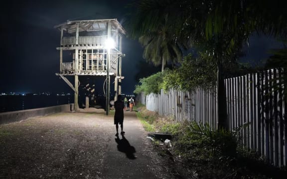 The Suva foreshore is a regular hangout for drug users, police say. (ABC News: Nick Sas)